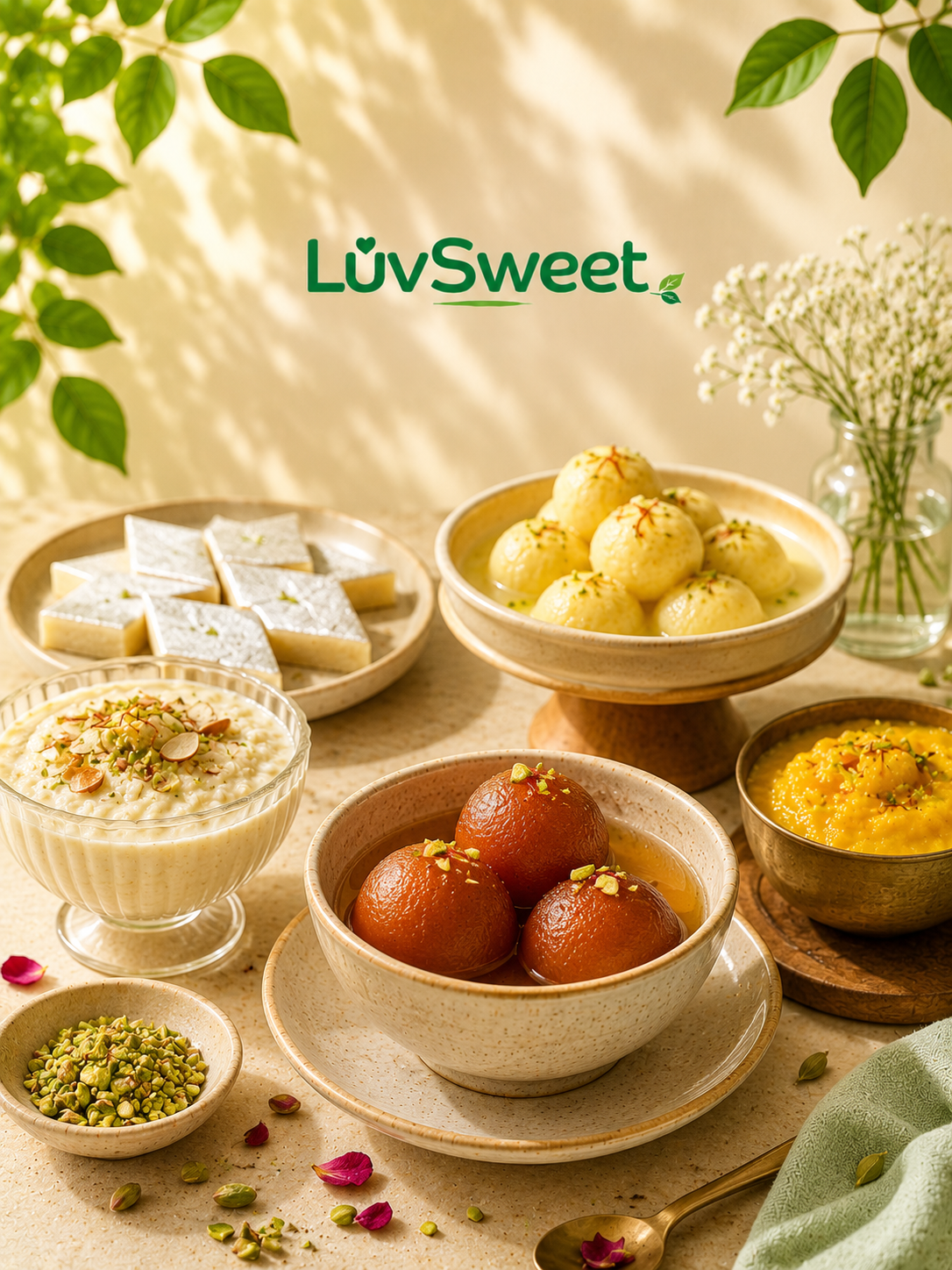 Indian desserts with LuvSweet
